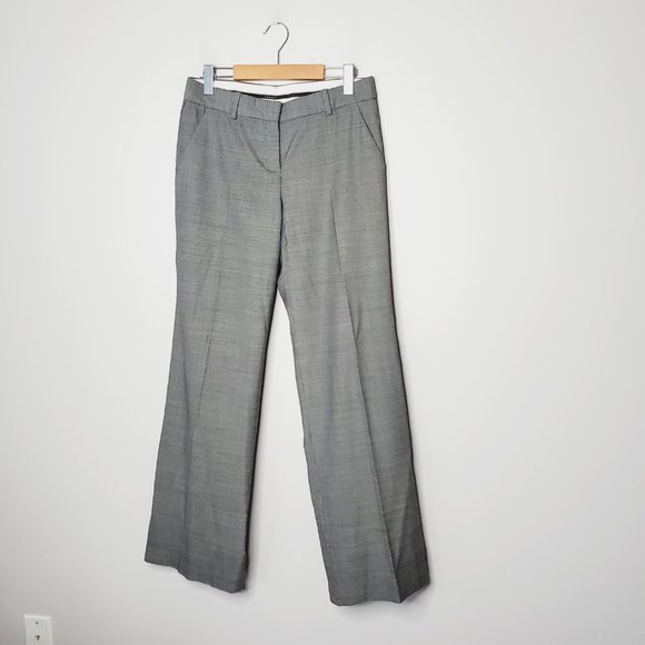THEORY Heather Grey Wide Leg Trousers - Picture 3 of 13